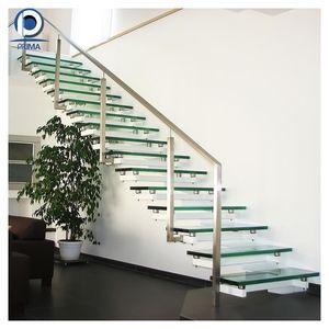 Escalier extérieur moderne en aluminium et bois, ultra-blanc, à faible teneur en fer, transparent, de haute qualité, durable et écologique, de 3 à 12 mm - Product Image 4