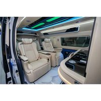 Van asiento de coche de lujo eléctrico modificado hiace bus Van Limousine coche interior Vip autobús asientos para la venta para Hiace