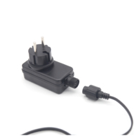 Adaptador de Corriente con Enchufe DC para UE/AU/Reino Unido/EE. UU., Resistente al Agua IP44, 12V 2A, Certificado CE, 2 Años de Garantía
