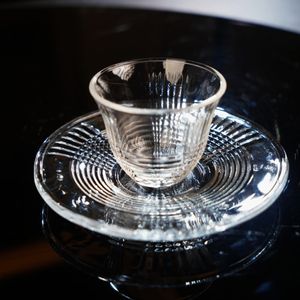 Elegant <b>and</b> Durable Glass Drink <b>Cup</b> with <b>Saucers</b> Eco-Friendly Tableware Set for Home for Coffee Mugs <b>and</b> Beverages - Product Image 6