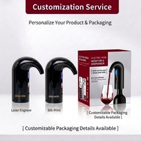 Aérateur de vin électrique portable rechargeable par USB à un bouton, pompe distributeur avec chargement Type-C, accessoires de bar, capacité 500-1000 ml