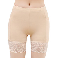 Slip sans couture Shorts pour sous-robes femmes Anti-frottement Sous-vêtements Boyshorts Culotte en dentelle Sous-vêtements