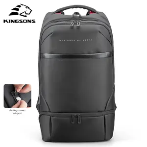 Kingsons business sac a dos bagpack waterproof men's backpack bag backbag back pack laptop usb bag for man smart backpack