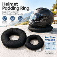Support de casque de moto avec coussin en néoprène et anneau creux pour garage et exposition en magasin