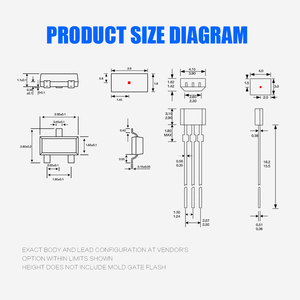 SC243X Cảm Biến Hội Trường Động Cơ Ebike Đặt Công Tắc Kỹ Thuật Số Cảm Biến Hiệu Ứng Phòng Đơn Cực Ic Chip Smd - Product Image 6