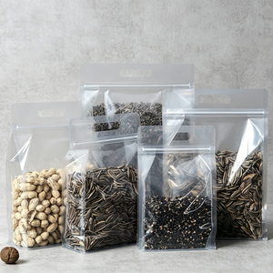 Bolsa Transparente al por Mayor con Fondo Cuadrado y Cierre Ziplock con Muesca de Desgarre para <span class=keywords><strong>Envasado</strong></span> de Té y Alimentos para Mascotas - Product Image 1