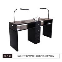 Table de manucure moderne simple/double pour salon de beauté, mobilier de manucure, table de design avec collecteur de poussière