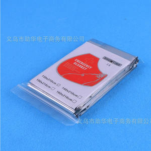 ผ้าห่มฉุกเฉินกันความร้อนสำหรับสัตว์เลี้ยง ยี่ห้อ Yiwu Zhu Hua  แบบสะท้อนแสงอะลูมิเนียม  ถุงนอนปฐมพยาบาล สีเทา สำหรับ 1 คน อุปกรณ์เอาตัวรอด - Product Image 2