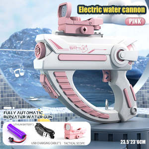 CZ recién llegados espacio eléctrico pistola de agua juguete verano al aire libre automático potente pistola de agua para niños Piscina Blaster juguete de tiro - Product Image 6