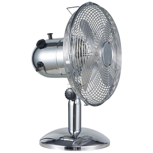 Vente en gros 12 pouces 40W AC moteur ventilateur de table économie d'énergie à faible bruit cuivre argent aspect métal antique US Portable certifié ROHS - Product Image 4