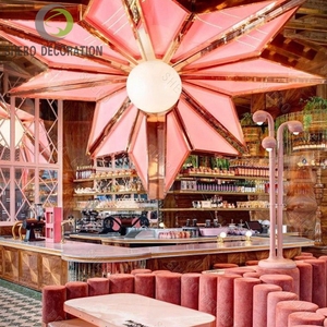 Sang trọng tùy chỉnh đồ nội thất nhà hàng đặt thép không gỉ hiển thị trường hợp cho ăn uống ngoài trời - Product Image 3