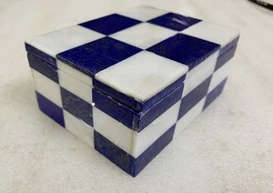 ANURAG HANDICRAFT Designer Marble Premium Decorative Storage Box Home Decor Office <b>Desk</b> Bathroom <b>Vanity</b> Jewelry Cosmetic - Product Image 2
