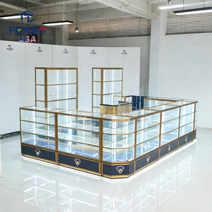 Kiosque de centre commercial au design unique pour bijoux et parfums, avec vitrine centrale en verre trempé, pour bijouteries dans les centres commerciaux - Product Image 2