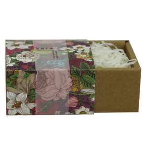 Recycled Die Cutting Small <b>Square</b> Paper Soap Craft Box Design With Sleeve - Product Image 3