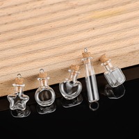 Vente en gros de mini flacons en verre uniques, petits flacons à vœux avec bouchon en liège pour bricolage, cadeaux de fête et décoration intérieure