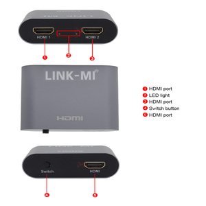 ARC 4K 2x1/1x2 <span class=keywords><strong>HDMI</strong></span> chuyển đổi <span class=keywords><strong>2</strong></span> trong <span class=keywords><strong>1</strong></span> ra/<span class=keywords><strong>1</strong></span> trong <span class=keywords><strong>2</strong></span> ra với hdcp2.<span class=keywords><strong>2</strong></span> HDR10 YUV <span class=keywords><strong>4</strong></span>:<span class=keywords><strong>2</strong></span>:<span class=keywords><strong>0</strong></span> hỗ trợ với CEC 3D Video <span class=keywords><strong>Splitter</strong></span> & chuyển đổi - Product Image 2