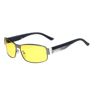 Gafas cuadradas de cambio de Color para ciclismo y conducción, lentes fotocromáticas polarizadas para hombre, gafas de sol de visión nocturna