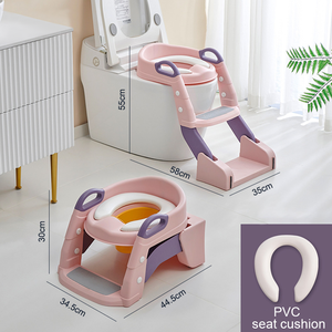 Siège d'apprentissage de la propreté pour enfants WIDEWAY avec échelle, réglable et pliable, marchepied antidérapant pour toilettes d'enfants - Product Image 2
