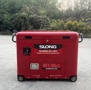 محول العلامة التجارية SLONG صامت يعمل بالبنزين lpg الشمسي يعمل بمحرك اسطوانة واحد مولد 10kw V بدء تشغيل تلقائي - Product Image 4