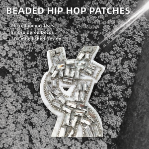 Nouveau grand <span class=keywords><strong>patch</strong></span> fait à la main pour vêtements chaussures chapeaux accessoires de bricolage décoratifs brodés à coudre pour Hip Hop Europe États-Unis - Product Image 2
