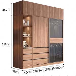 Juego de Cajones para Armario de Habitación de Hotel AMSP, Armario de Madera Contrachapada Montado en la Pared, Diseño Moderno, Resistente al Agua, Ecológico, Chongqing - Product Image 2