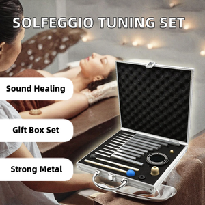 Ensemble de diapasons en alliage d'aluminium OEM, 10 pièces, diapasons métalliques pour la méditation sonore avec support - Product Image 2