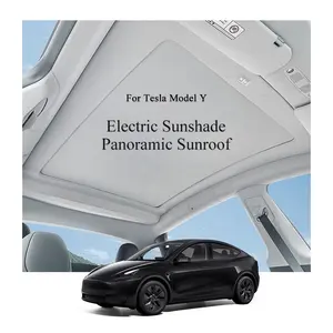 Nova chegada guarda-sol do carro elétrico panorâmico teto retrátil para tesla modelo y