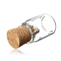 Memoria USB con Forma de Botella de Vidrio, 2.0 1GB 2GB 4GB, Regalo al por Mayor, Memoria USB 3.0 8GB 16GB 32GB 64GB, con Corcho, Estuche de Madera
