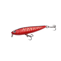 Leurre de pêche artificiel en plastique dur Micro Minnow flottant Topwater Pencil Zig-Zag Walker 55mm 31g pour achigan et brochet rouge