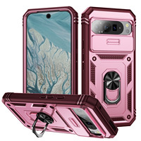 Étui pour téléphone portable avec anneau Kickstand pour Google Pixel 10 9 Pro XL 8A 7A 8PRO 6 Slide Camera Protection Shockproof Back Cover