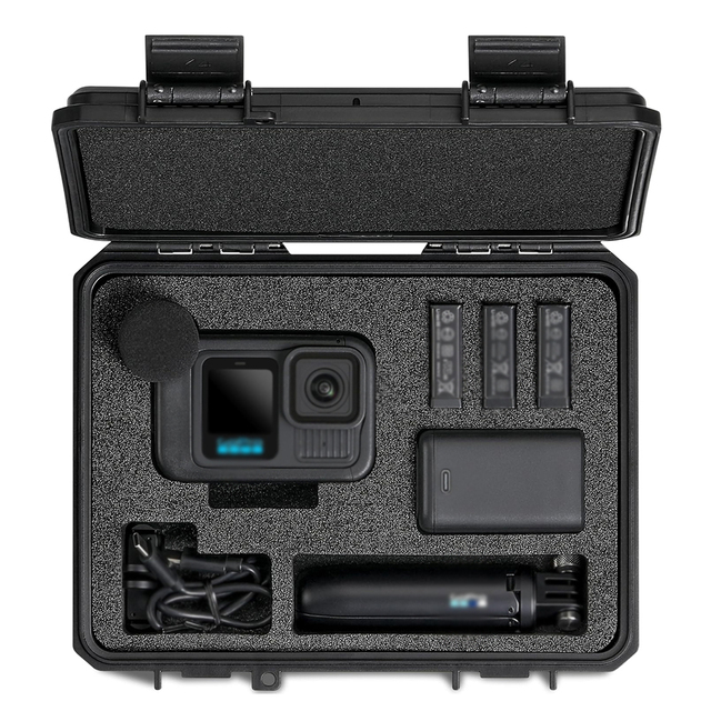 Custom Foam Sport Camera Storage Hard Plastic Cases for GoPro Hero 13/12/11/10/9 Waterproof Protective Carrying Boxs
