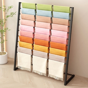 Phong cách mới bán lẻ Boutique vàng treo tường t Áo sơ mi quần áo Thảm mat cửa hàng đứng giá hiển thị đứng - Product Image 3