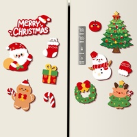 Aimants de réfrigérateur souples à motifs de dessins animés, décorations de Noël multi-motifs, autocollants magnétiques, nouveau sapin de Noël 2026