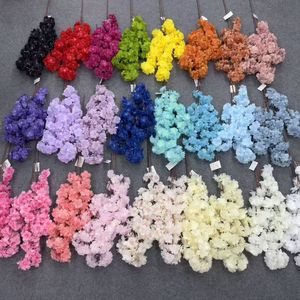 Hoa anh đào giả lụa cao cấp 3 lớp 120 bông dùng trang trí đám cưới - Product Image 1