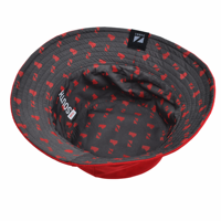 Gorra de Pescador Deportiva Reversible Roja y Gris de Secado Rápido, Personalizada al por Mayor, de Alta Calidad, con Estampado de Equipo, OEM