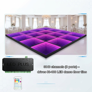 Controlador de Panel LED RGBW Portátil <span class=keywords><strong>para</strong></span> Pista de Baile con DMX512, Baldosas Magnéticas Inalámbricas <span class=keywords><strong>para</strong></span> DJ, Clubes, Eventos, Fiestas, Conciertos - Product Image 3