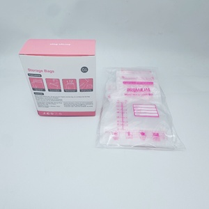 Sacs de congélation pour lait maternel 250 ml avec pompe, 30, 60, 120 unités, pochettes de conservation en PET pour l'allaitement, emballage anglais pour mamans actives et alimentation de bébé - Product Image 2