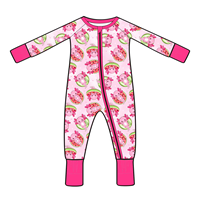 Baby Rompertje met Aangepaste Print, Zomer Babykleding met Drukknopen, Hoge Kwaliteit, Schattig Baby Rompertje, Babykleding