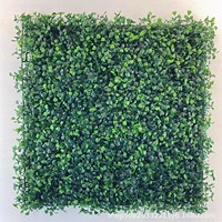 Panneau de haie artificielle en buis PE 50x50cm, résistant aux UV, mur végétal vert, écran d'intimité pour intérieur/extérieur, mariage