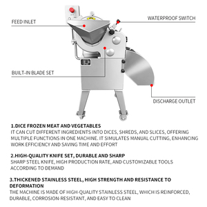 Venta Directa <span class=keywords><strong>de</strong></span> Fábrica: Máquina Cortadora Multifuncional para Rebanar y Cortar <span class=keywords><strong>en</strong></span> Cubos, Rebanadora <span class=keywords><strong>de</strong></span> <span class=keywords><strong>Cebolla</strong></span> y Cortadora Personalizada - Product Image 2