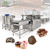Machine d'enrobage au chocolat RS200 pour gâteaux de riz aux amandes, ligne industrielle de table de Guangzhou pour le tempérage linéaire