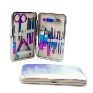 Ensemble d'outils de <span class=keywords><strong>manucure</strong></span> et pédicure en acier inoxydable coloré avec coupe-cuticules et coupe-ongles – Kits de <span class=keywords><strong>manucure</strong></span> en gros - Product Image 4