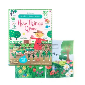 learning how things growing sticker books with over 180 stickers children book for early education montessori toy