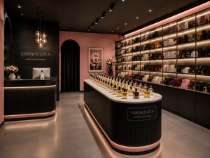 Luxury Perfume Store Design <b>with</b> Custom Commercial Furniture, Glass Display Cabinets, <b>LED</b> <b>Lighting</b> and Full Shop Fit Out - Product Image 4