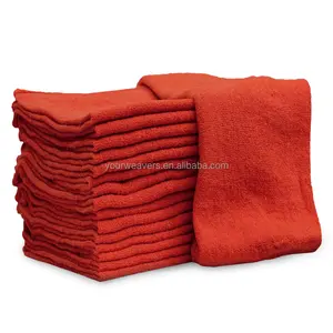 High Quality Shop Towels pack of 150 Industrial Cotton Red Cleaning Cloths Shop Rags Limpieza for Shop Home Auto Garage