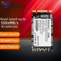 OEM menyesuaikan VASEKY SATA M.2 64G 256GB 512G 1TB NGFF SSD 2242 Solid State Drive M2 Hard Disk M2 SATA untuk Laptop