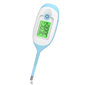 Neues Design Wasserdichtes flexibles klinisches elektronisches intelligentes Thermometer Rektale Achselhöhle Orales digitales Thermometer für Kranken häuser nach Hause