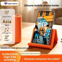 Support universel pliable double face antidérapant en métal et silicone pour tablette et téléphone, best-seller transfrontalier multifonctionnel et portable
