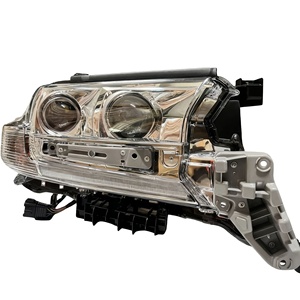 ไฟหน้าคู่เลนส์คู่สำหรับรถยนต์ครุยเซอร์แลนด์ครุยส์ ปี 2016-2019 12v ใหม่ 6000k หลอดไฟ H4 ใช้ได้กับรถยนต์สีน้ำเงินทั่วไป - Product Image 2