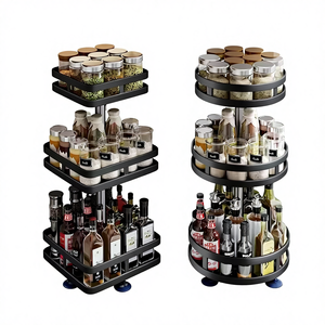 360. Estante Giratorio para Especias, Estante de Almacenamiento Multifuncional para Latas de Especias y Condimentos, Organizador de Cocina y Baño - Product Image 1